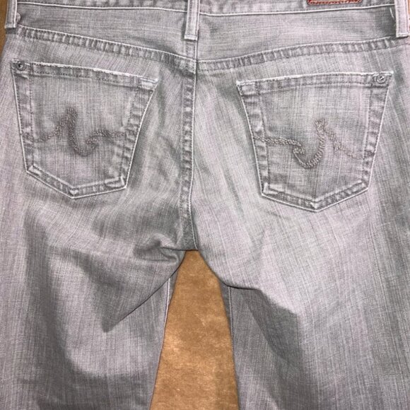 Adriano Goldschmied Women 29R‎ Casablanca Distressed Gray Low Rise Jean (V) - Picture 11 of 12